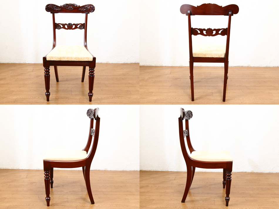 ウィリアム4世William IV ギロースタイルマホガニーチェア