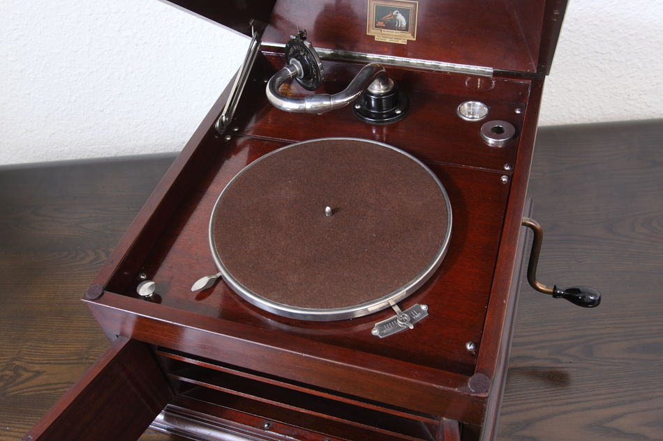 HMV マホガニーグラモフォンModel 103｜アンティーク家具・照明の専門