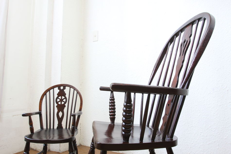 ダブルボウバック ウィンザーアームチェア｜アンティーク家具・照明の