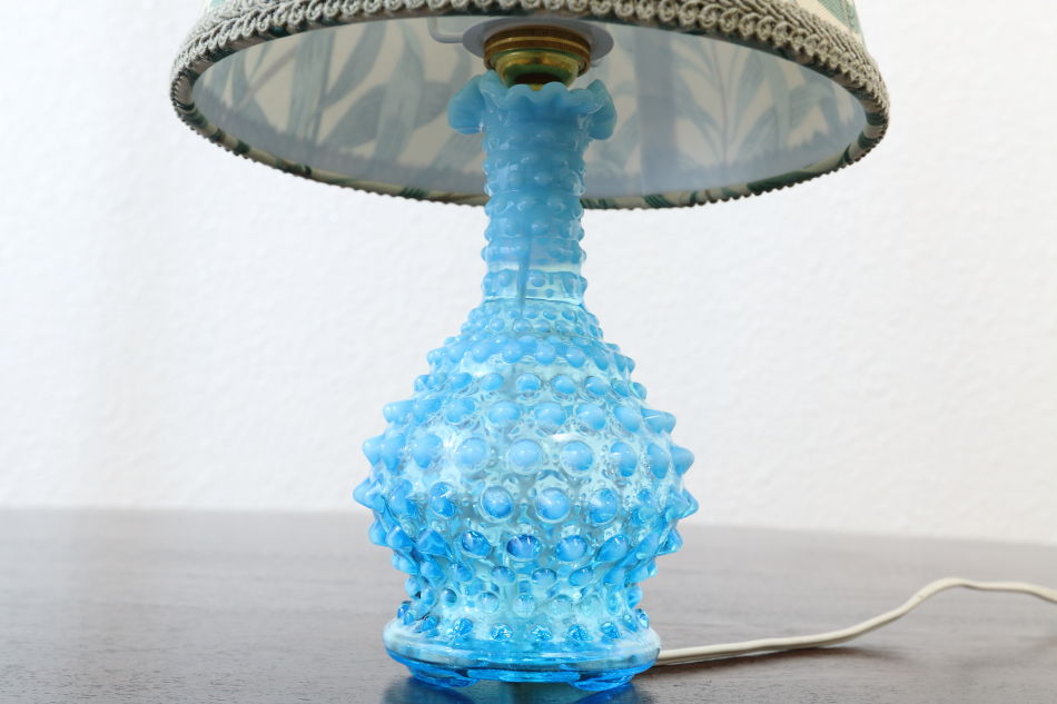 オールドフェントンFenton ブルーオパールセントホブネイルガラス