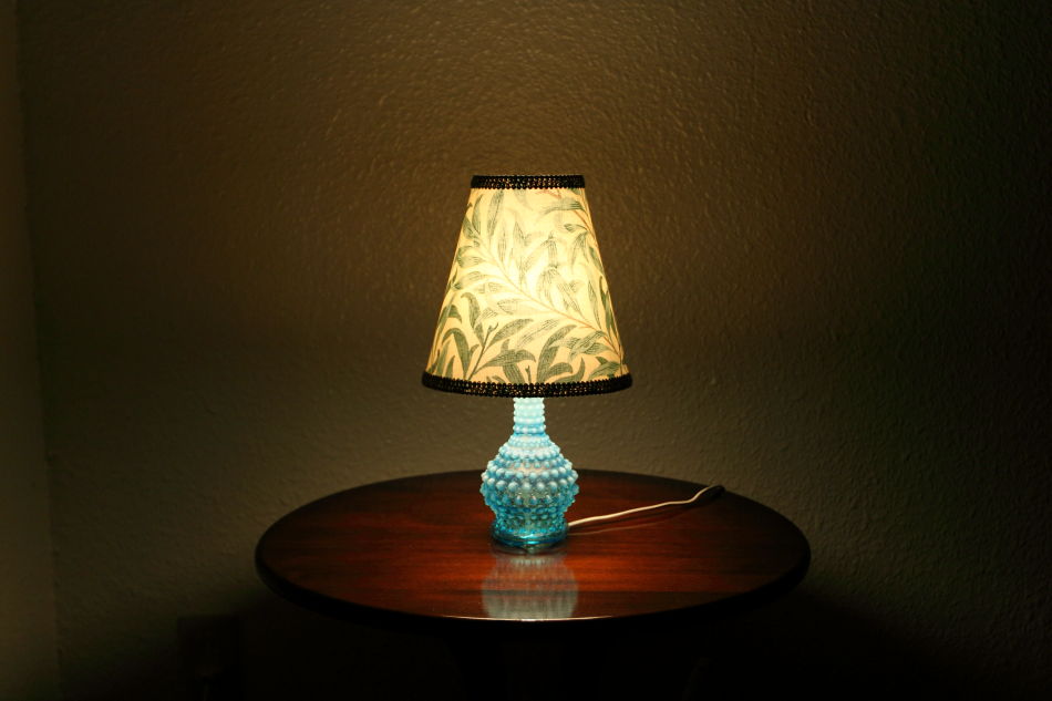 オールドフェントンFenton ブルーオパールセントホブネイルガラス