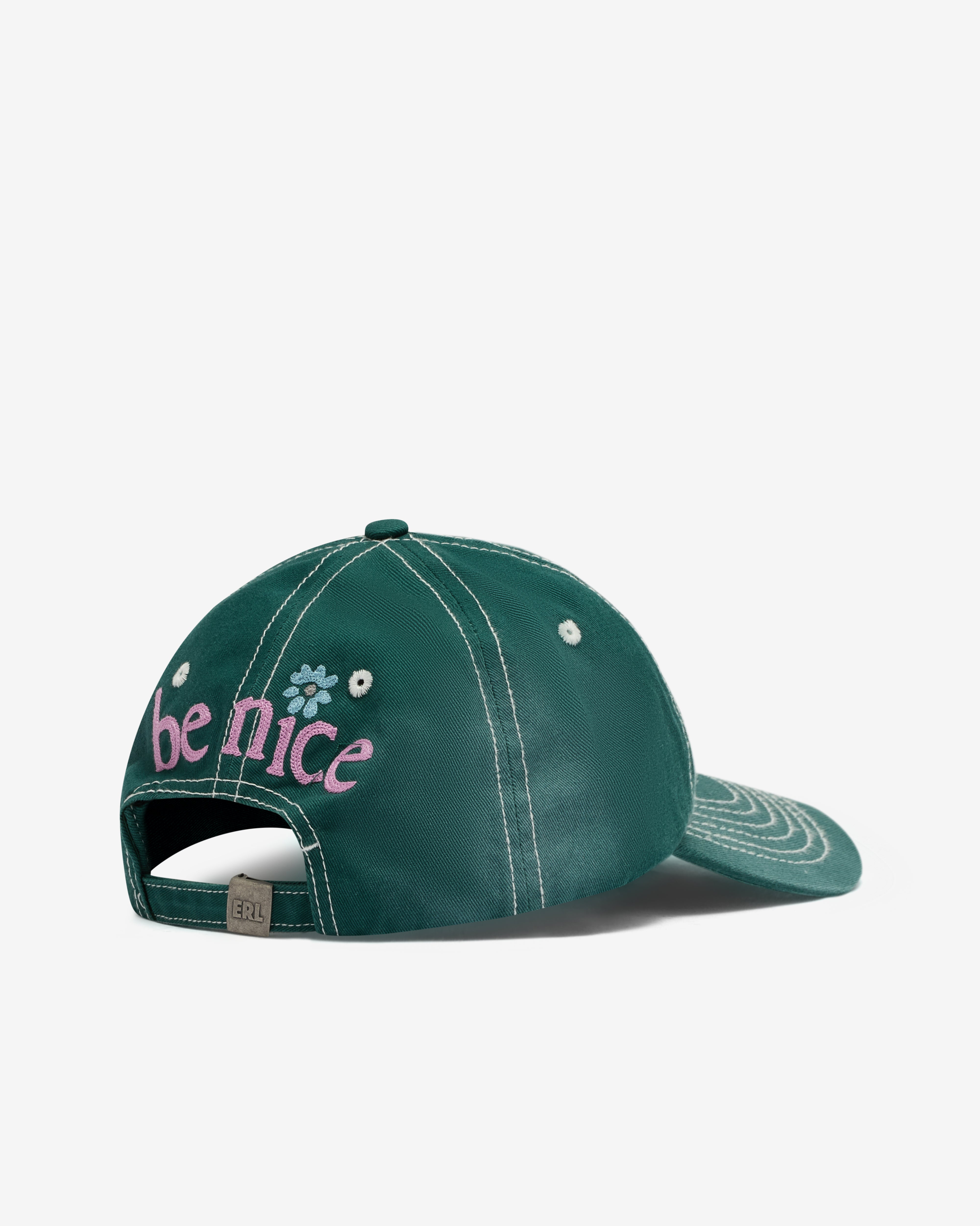 ERL UNISEX VENICE CAP WOVEN グリーン Erl: Venice Cap Woven (Green