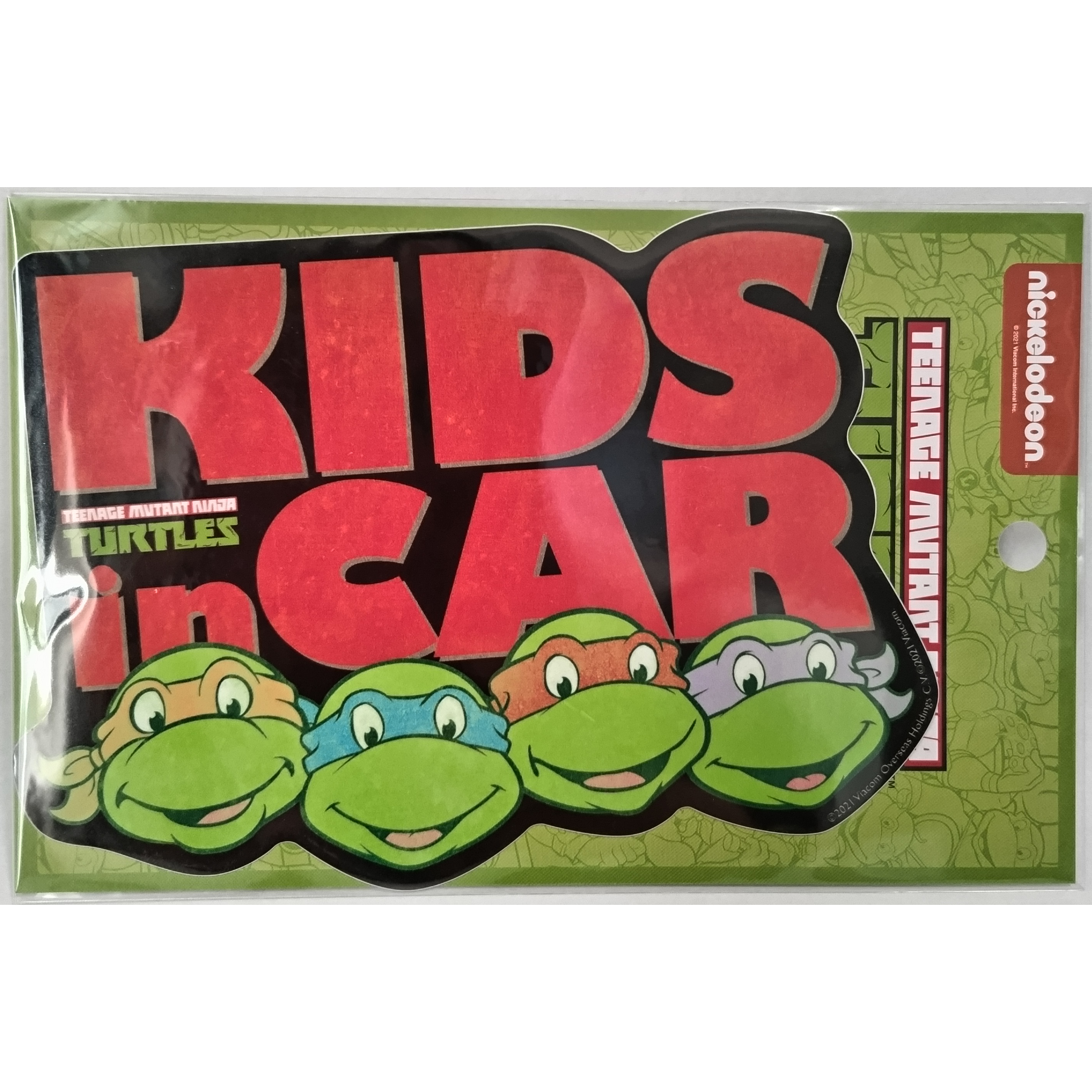 ミュータント・タートルズ 車用ステッカー KIDS in CAR キャラクター
