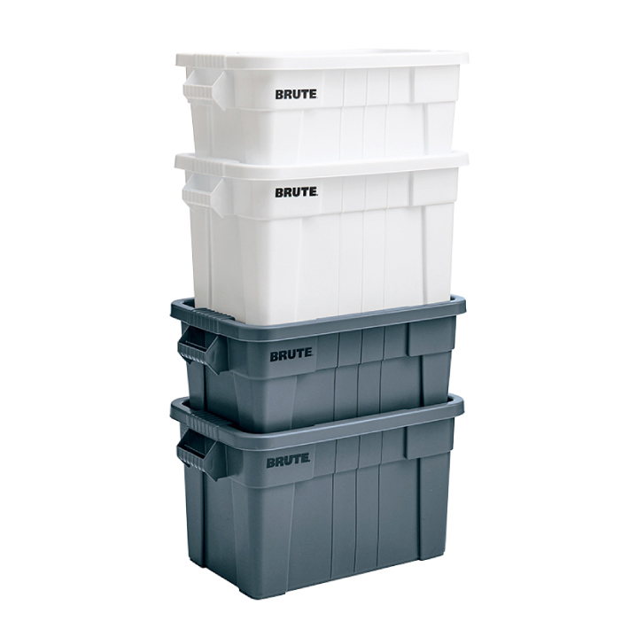 RUBBERMAID | ラバーメイド ブルートトートボックス グレイ 浅型 W708