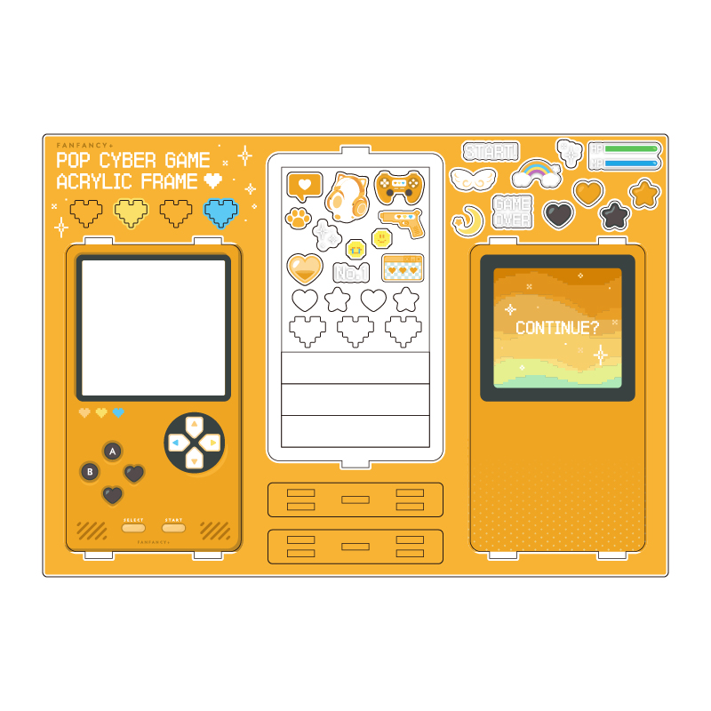 ポップサイバーゲームアクリルフレーム イエロー| FUKUYA ONLINE