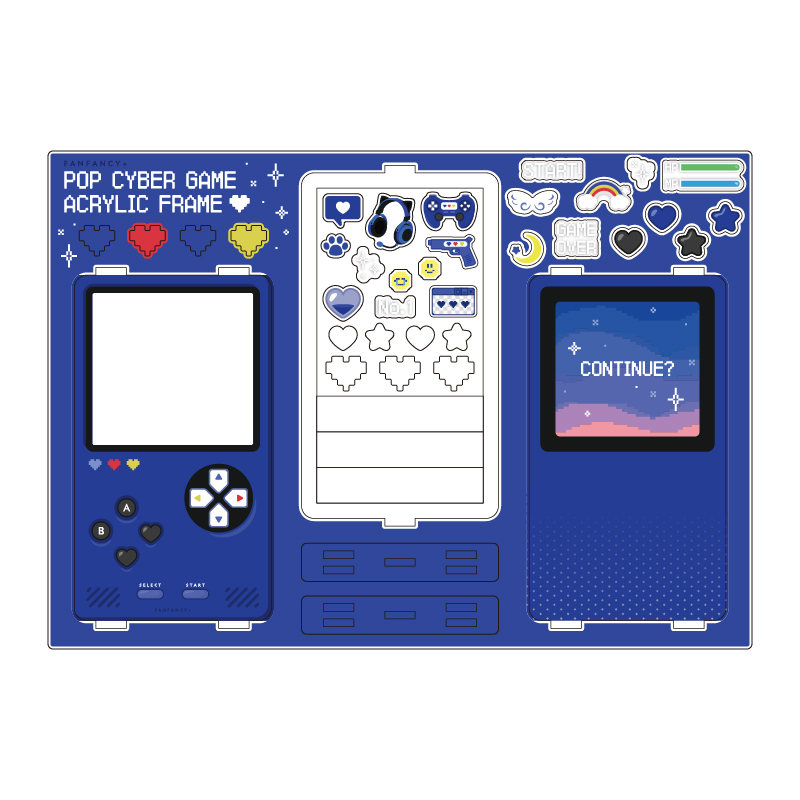 ポップサイバーゲームアクリルフレーム ブルー| FUKUYA ONLINE フクヤ