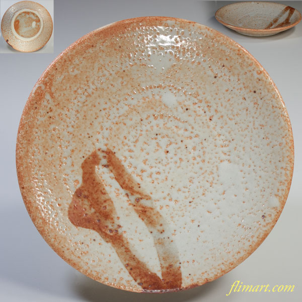 和食器 笠原窯 志野 向付 五客 共箱 V R4988 和食器 笠原窯 志野 向付