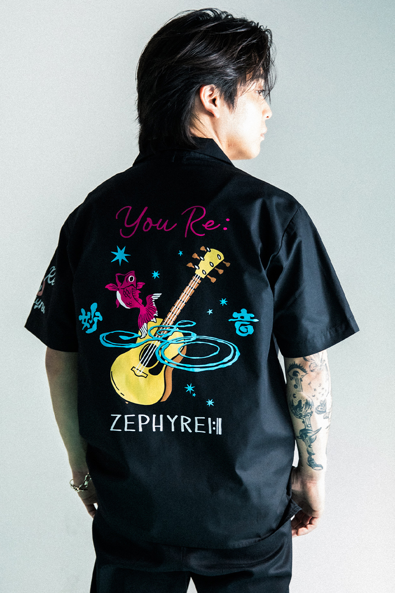 予約商品】優里xZEPHYREN-BETELGEUSE- S/S SHIRT BLACK / ロック