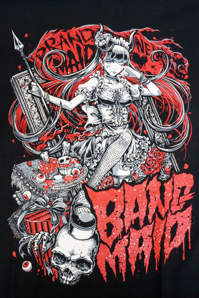 BAND-MAID Brand New MAID Tシャツ KagaMI Design A Red / Gray (World