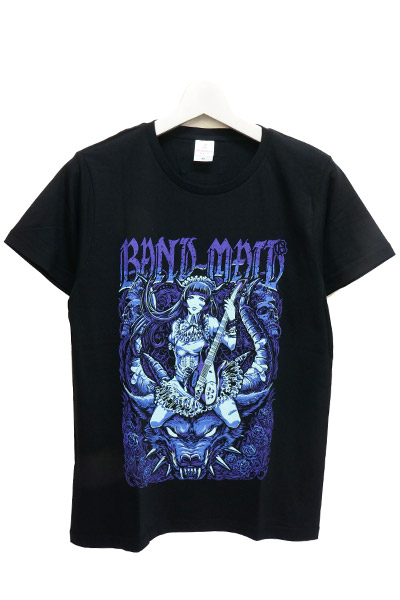 復刻カラー BAND-MAID KAgaMIデザインTシャツ BLUE×PURPLE / ロック