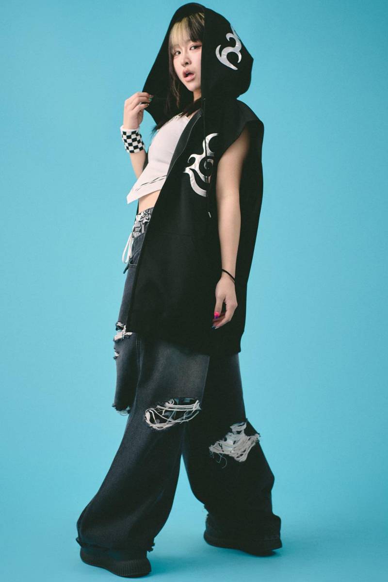 GALFY (ガルフィー) チーマーノースリパーカー BLACK / ロック