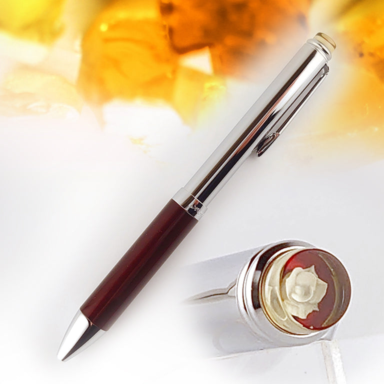 久慈琥珀 琥珀付ボールペン〈名入れ加工可〉 | 花巻温泉 公式