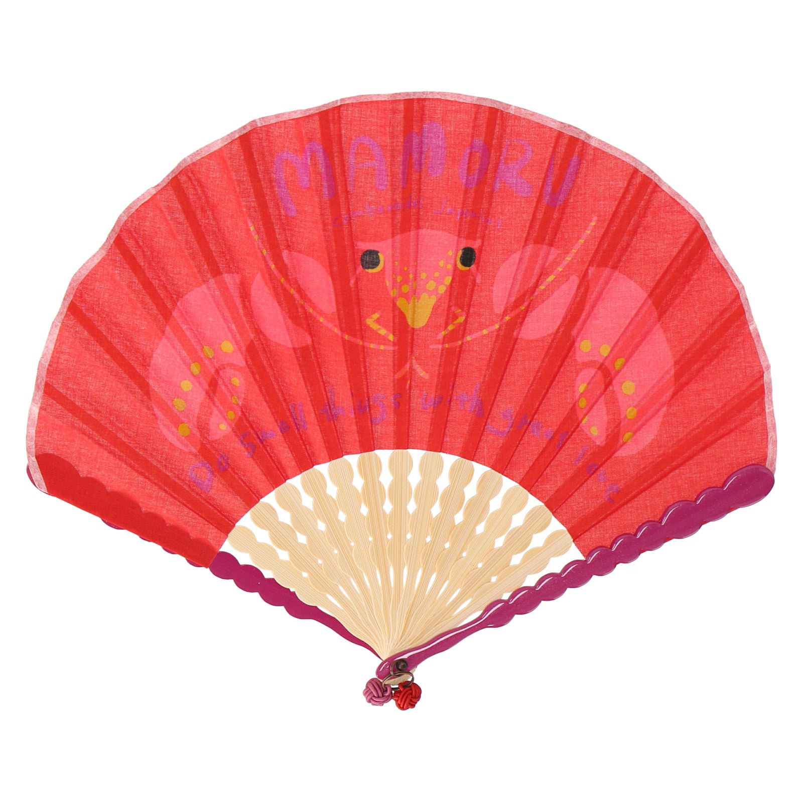 扇子 #110h レッド ニホンザリガニ – INTERMODE KAWABE