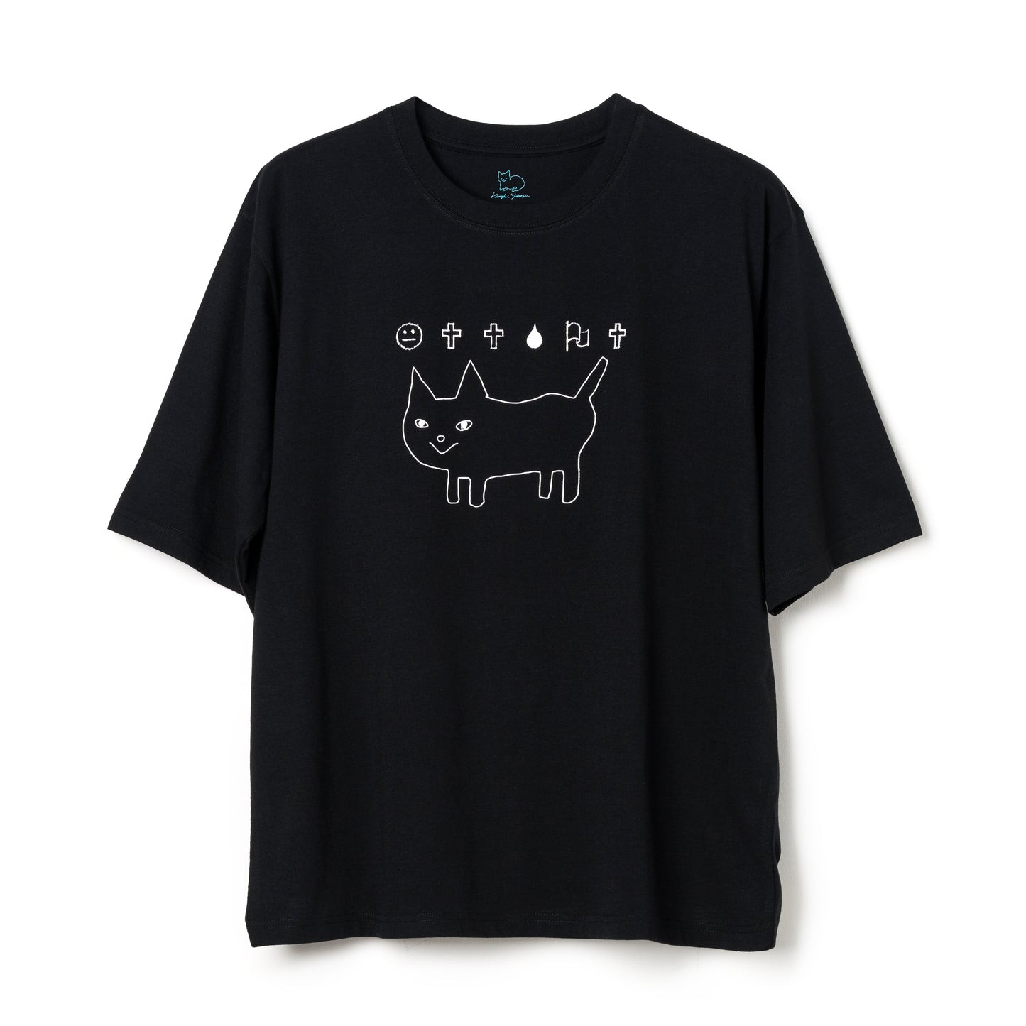 ワンちゃんネコちゃん大暴れタイダイ Tシャツ XL ヤバイTシャツ屋さん