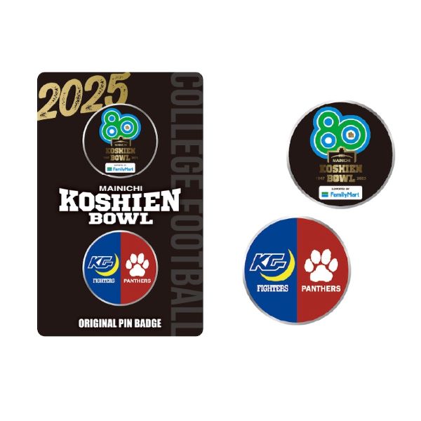 2点セット 甲子園球場ミニチュア 優勝記念ピンバッジ 阪神タイガース