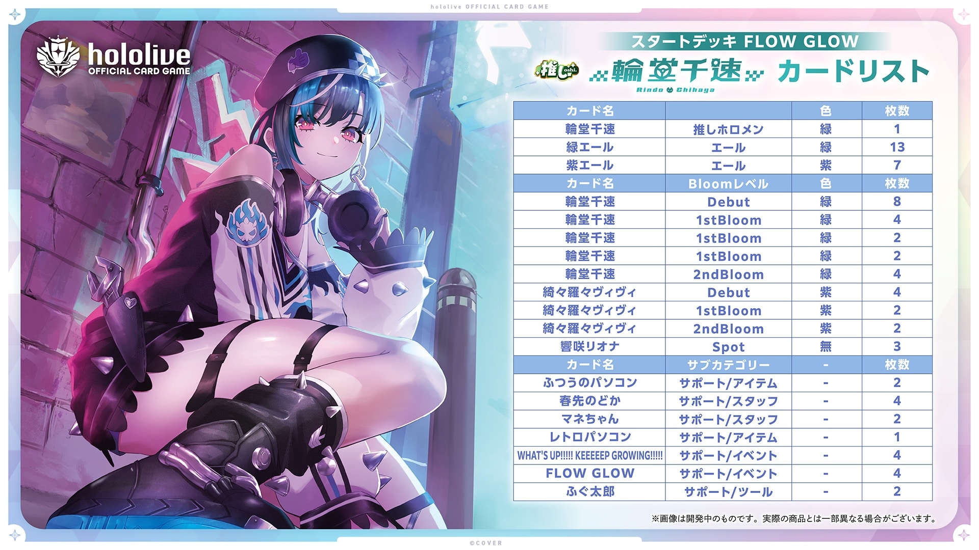 輪堂千速 プレイマット ホロライブ ホロクル10th 輪堂千速 誕生日記念