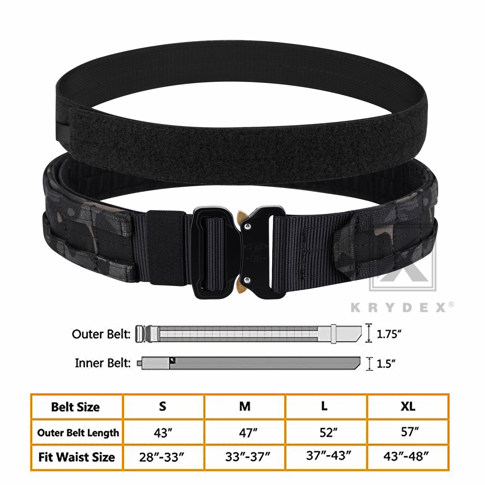 個人装備 Vertx VTX9500 SOLID RAPTOR BELT L KHL 個人装備 Vertx