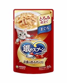 ユニ・チャーム 銀のスプーンパウチ まぐろ・かつおにささみ入り 60g
