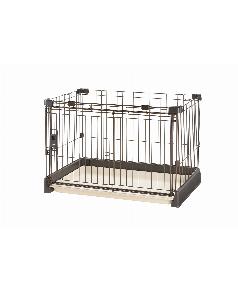 リッチェル もっとお掃除簡単ペットサークル 90-60 ダークブラウン