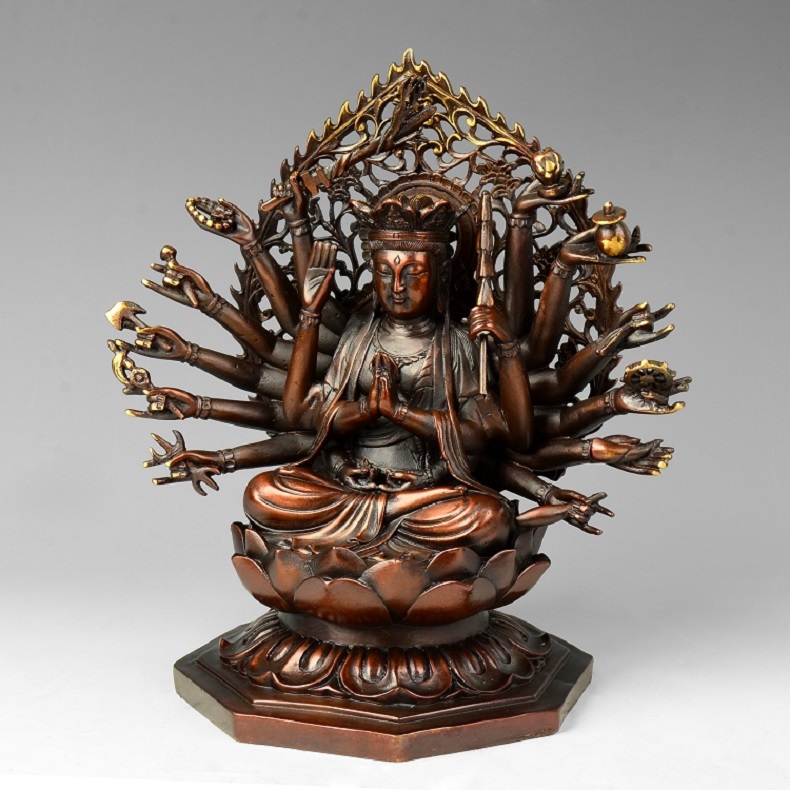 修縁堂】密教法具 真言宗 辟邪 開運 準提仏母菩薩 置物 工芸品 修縁堂