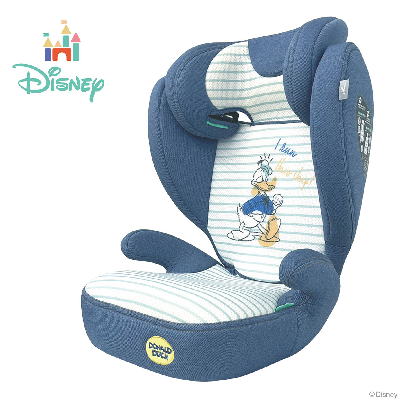 楽天市場】ディズニー ハイバックジュニア/デニムミッキー100cm〜150cm