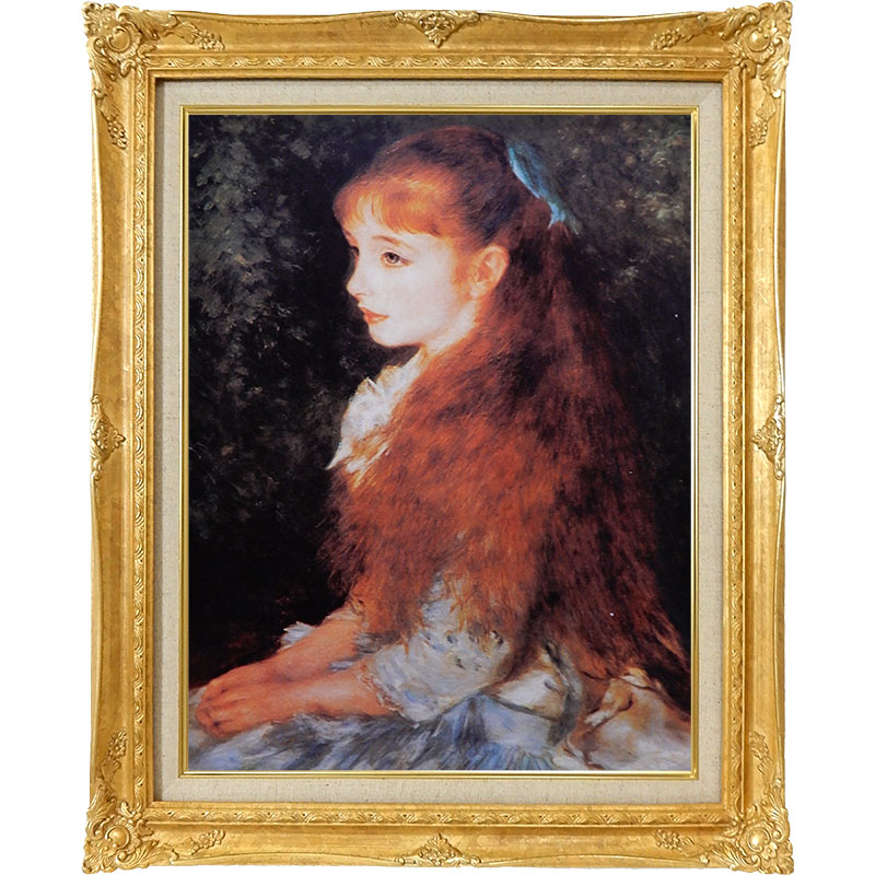 楽天市場】＊ ルノワール 「じょうろを持つ少女」 キャンバスに