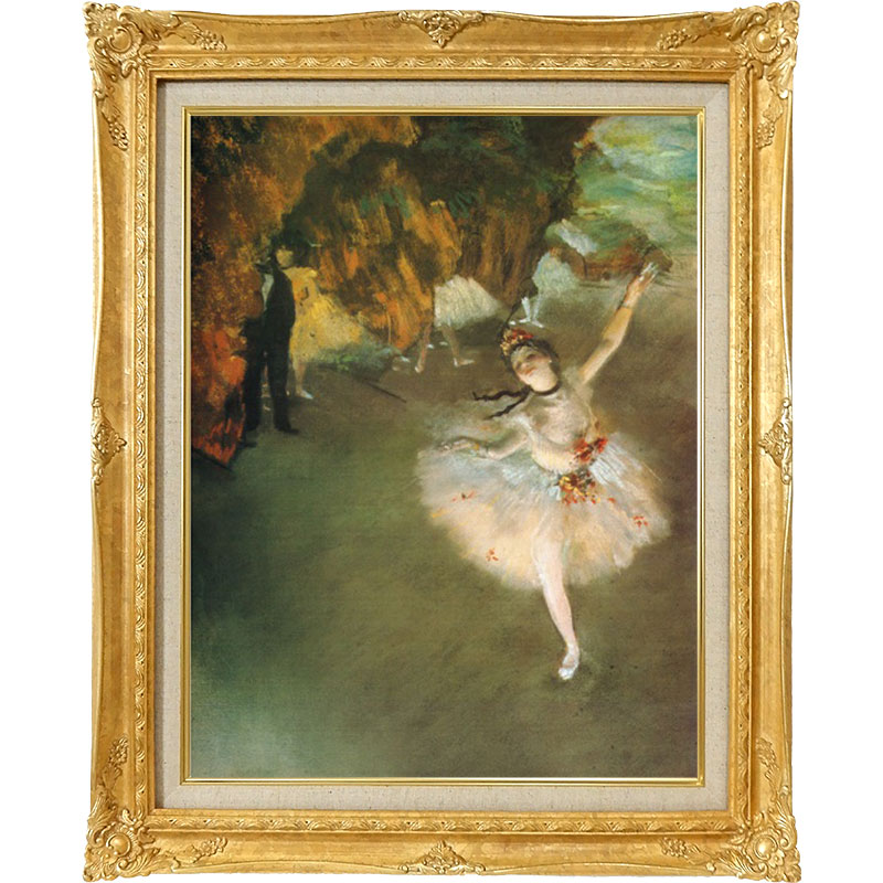 楽天市場】絵画 F6号 ドガ 「エトワール」 複製画 世界の名画 額入り