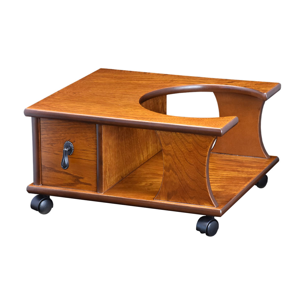 楽天市場】お座敷ワゴン 和風 和室 ポットワゴン キャスター付き