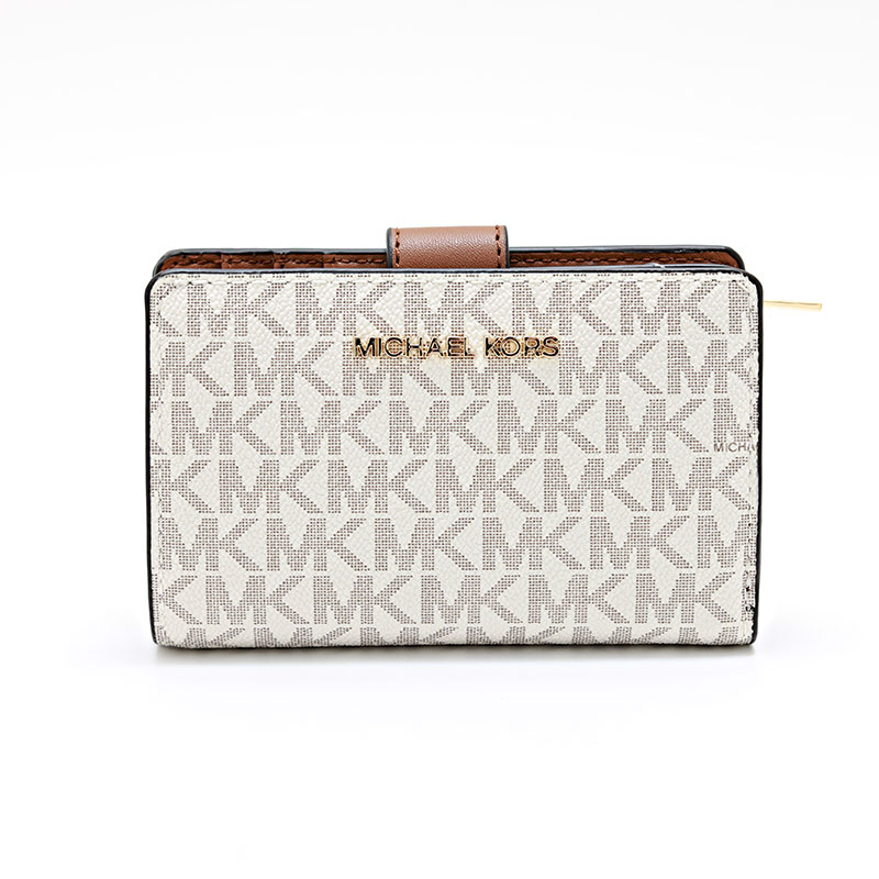 楽天市場】マイケルコース 二つ折り財布 レディース ブラウン ホワイト