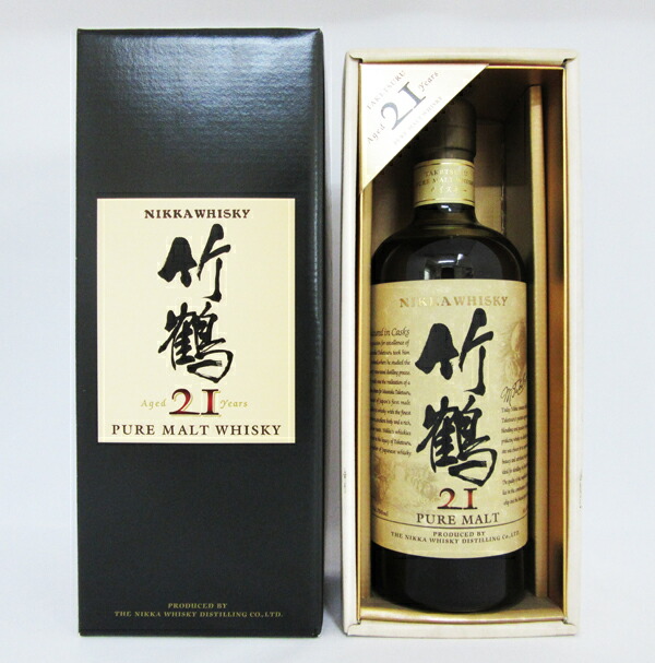 楽天市場】【旧ボトル】竹鶴21年 ピュアモルト 43度 700ml （箱なし