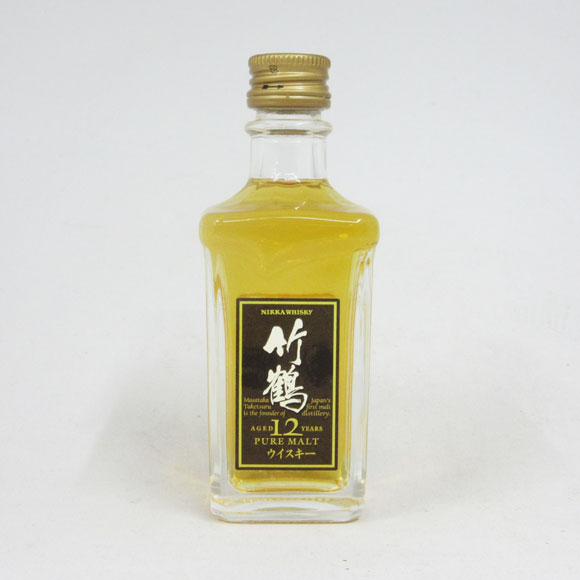 楽天市場】【ミニサイズ】【レトロ】竹鶴12年 角瓶 40度 50ml : 中央酒販