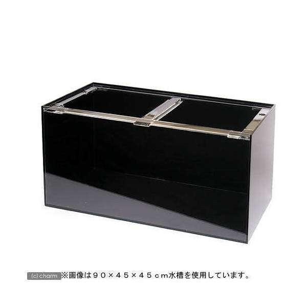 アクリル水槽 600✕300✕360 黒帯 板厚3mm 中古 アクリル水槽 600✕300