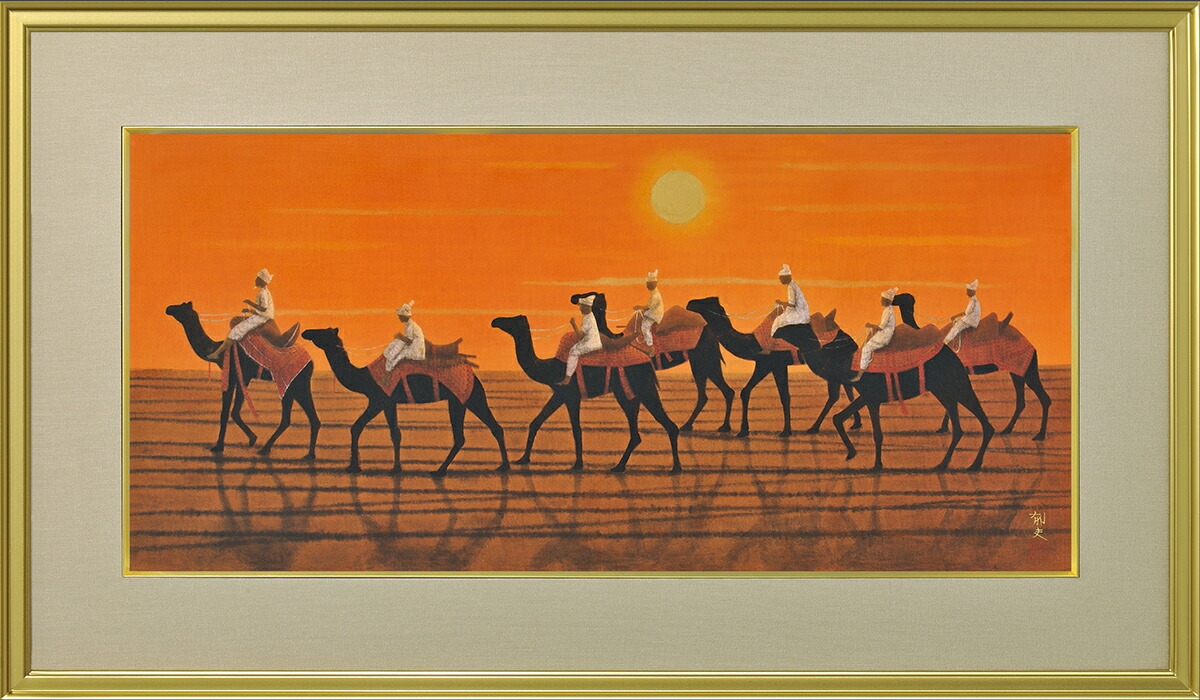 楽天市場】平山郁夫 絵画 夕映え 薬師寺 送料無料 【複製】【美術印刷