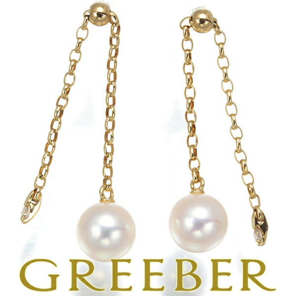 楽天市場】ミキモト MIKIMOTO ピアス ハートモチーフ K18YG パール 5.8