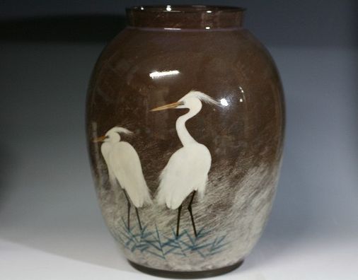 横石臥牛 長崎県無形文化財指定 臥牛窯 白鷺 香炉 臥牛窯