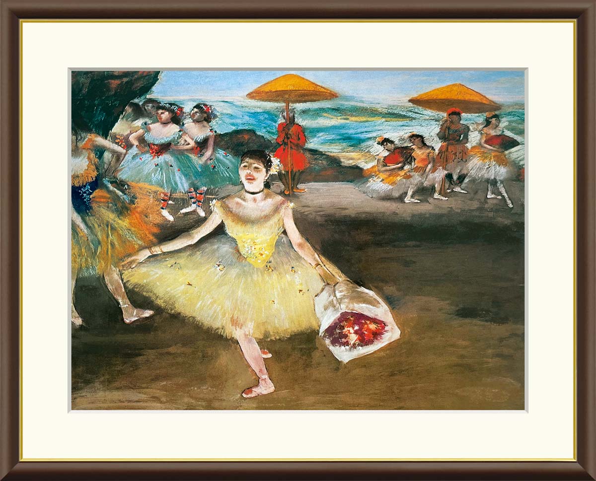 楽天市場】10年保証 名画 油絵 舞台の踊り子 エドガー・ドガ 手彩仕上