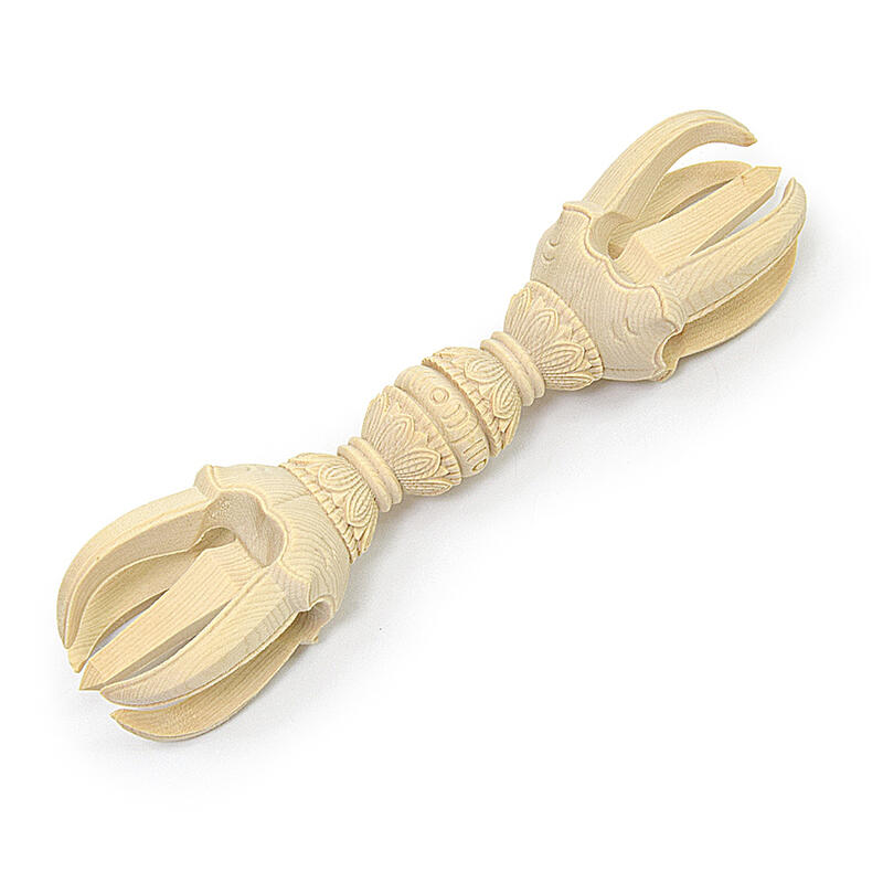 楽天市場】【密教法具 寺院用仏具】三鈷杵【白檀（びゃくだん）製】5寸