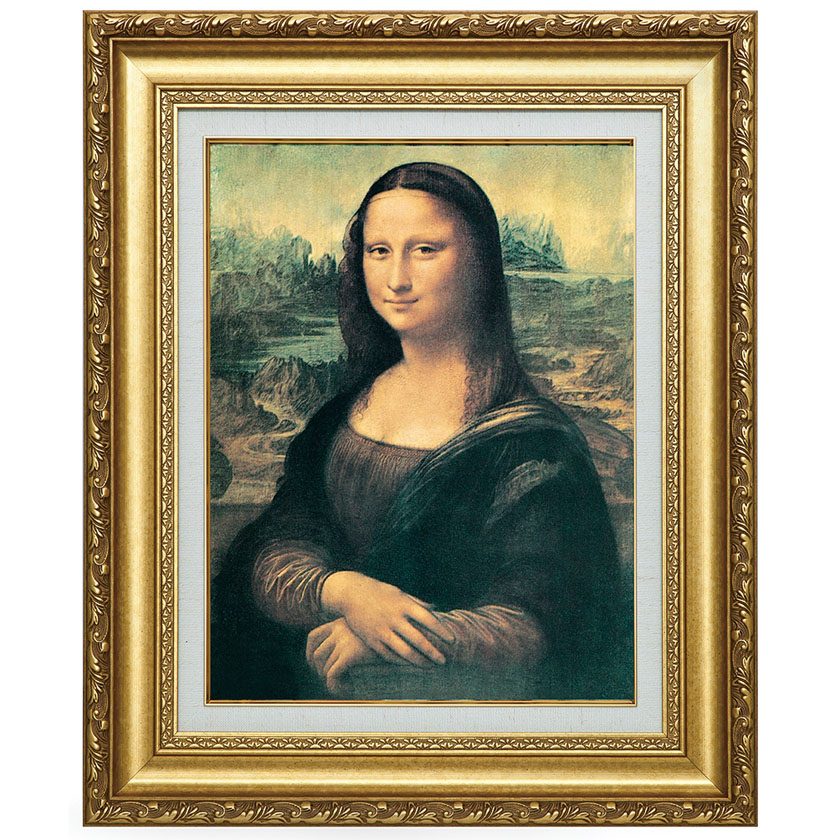 楽天市場】ダ・ヴィンチ「モナリザ」 4号サイズ 立体複製名画 美術品