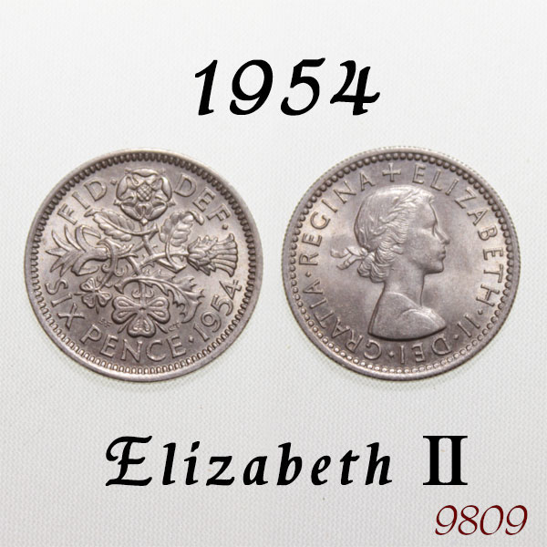 楽天市場】未流通 1962年 6ペンス銀貨 エリザベス2世女王 前進あるのみ