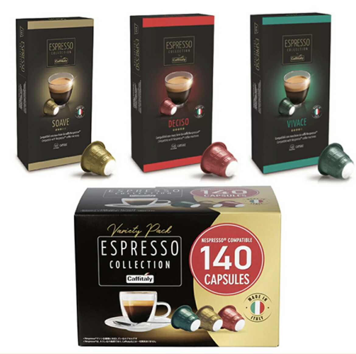 楽天市場】【送料無料】カフィタリー ネスプレッソ互換カプセル