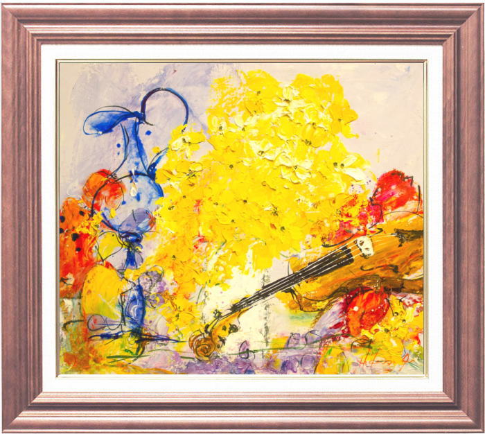 池田秀郎 油彩 題名 らんと果実 絵 40× 31cm 額 61×52cm 【公式通販】