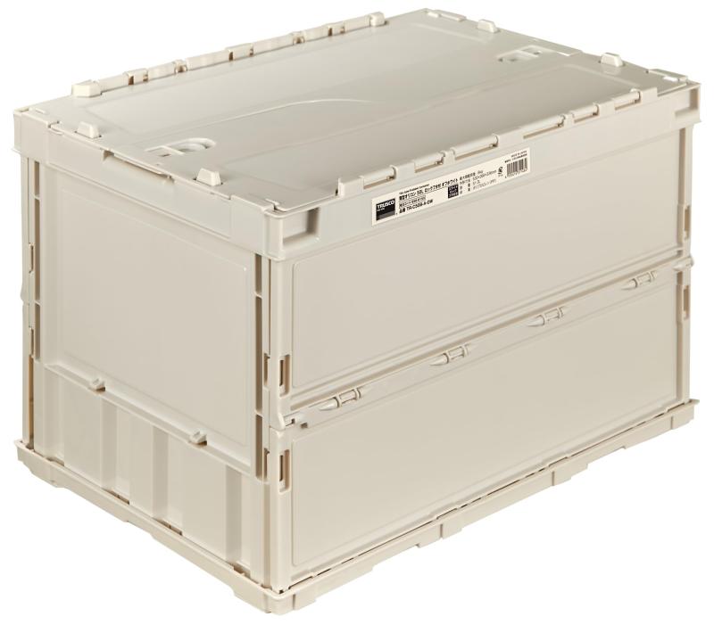 楽天市場】トラスコ中山(TRUSCO) 薄型折りたたみコンテナ 50L