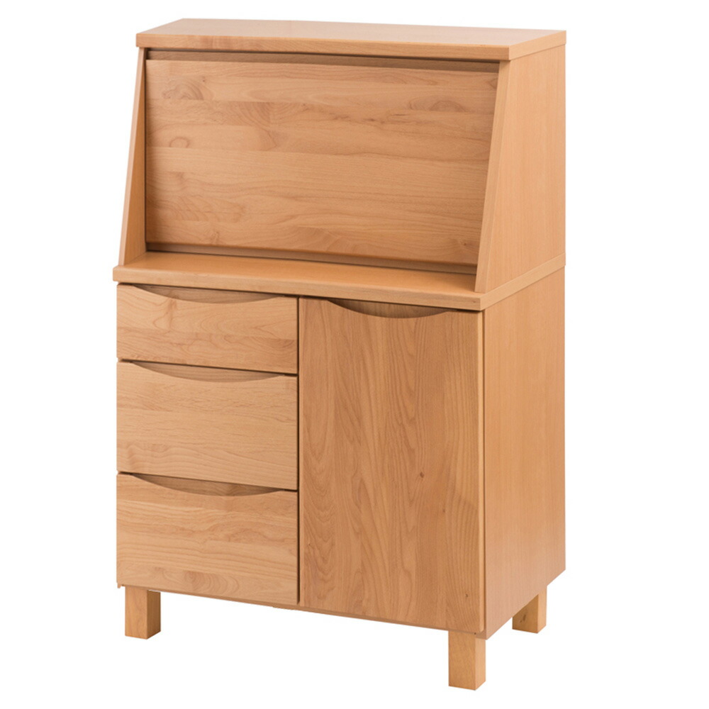 楽天市場】日本製 アルダー材のライティングビューロー 幅100