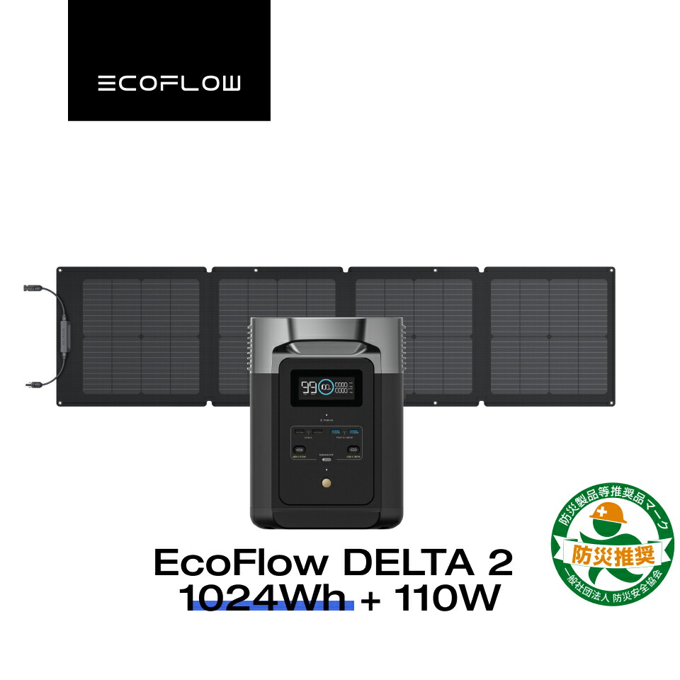 EcoFlow DELTA 2 ポータブル電源【リコール返礼品・付属品＆保証完備