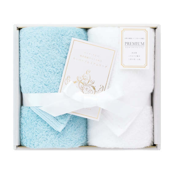 楽天市場】プレミアムリッチ フェイスタオル 2枚タオルギフトセット箱