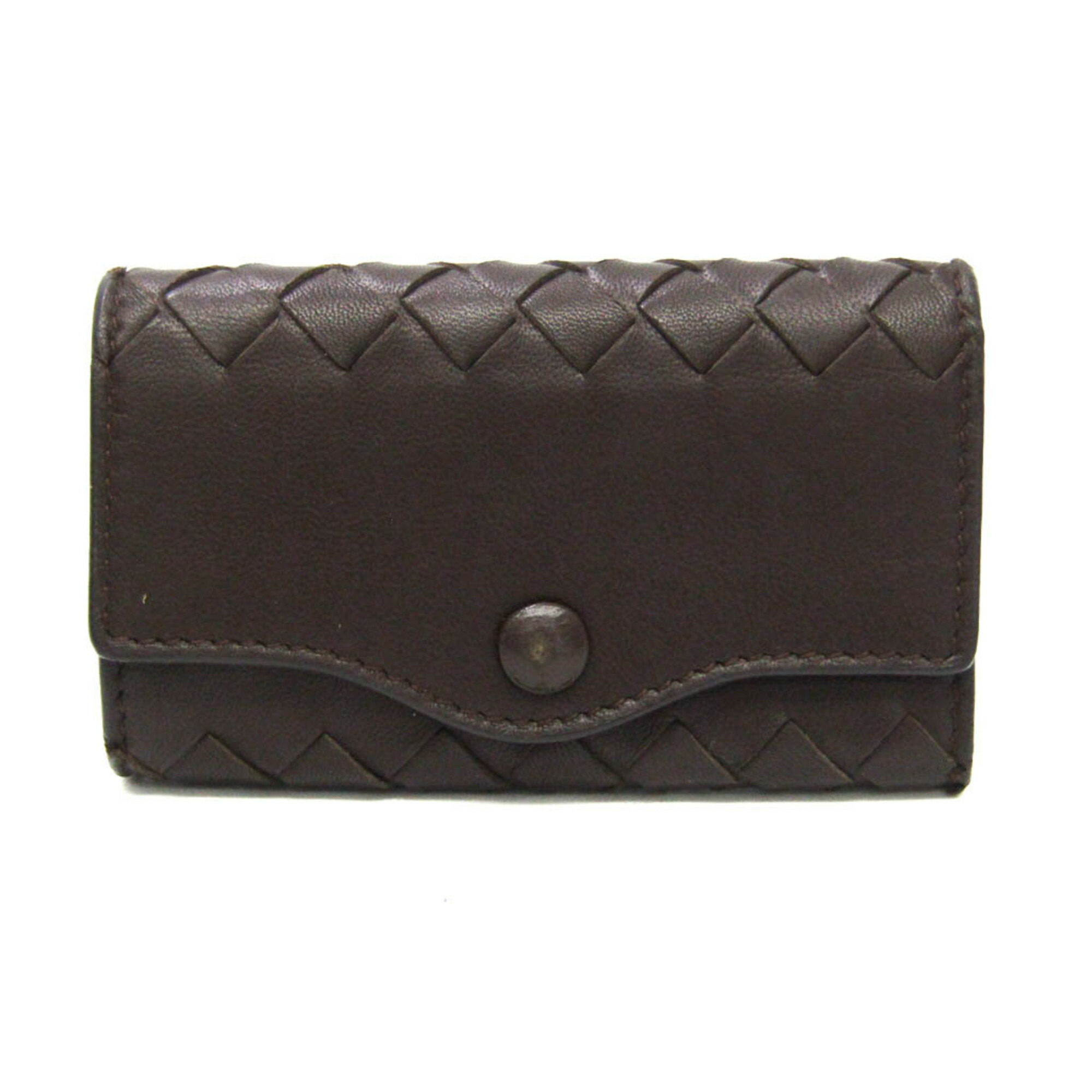 ボッテガヴェネタ キーケース 6連 イントレチャート ブラック 本革