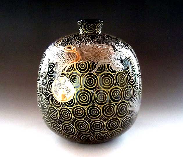 楽天市場】金龍窯 プラチナ彩桜絵 江口天童作 32x27cm : Gracious