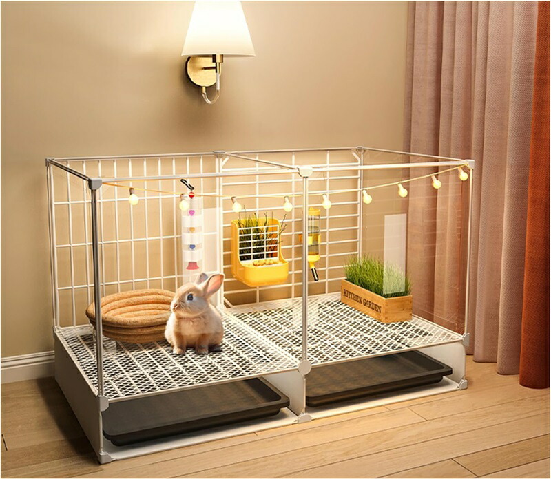 楽天市場】うさぎ ケージ 取り付け 保護フィルム 引き出し トレイ付き