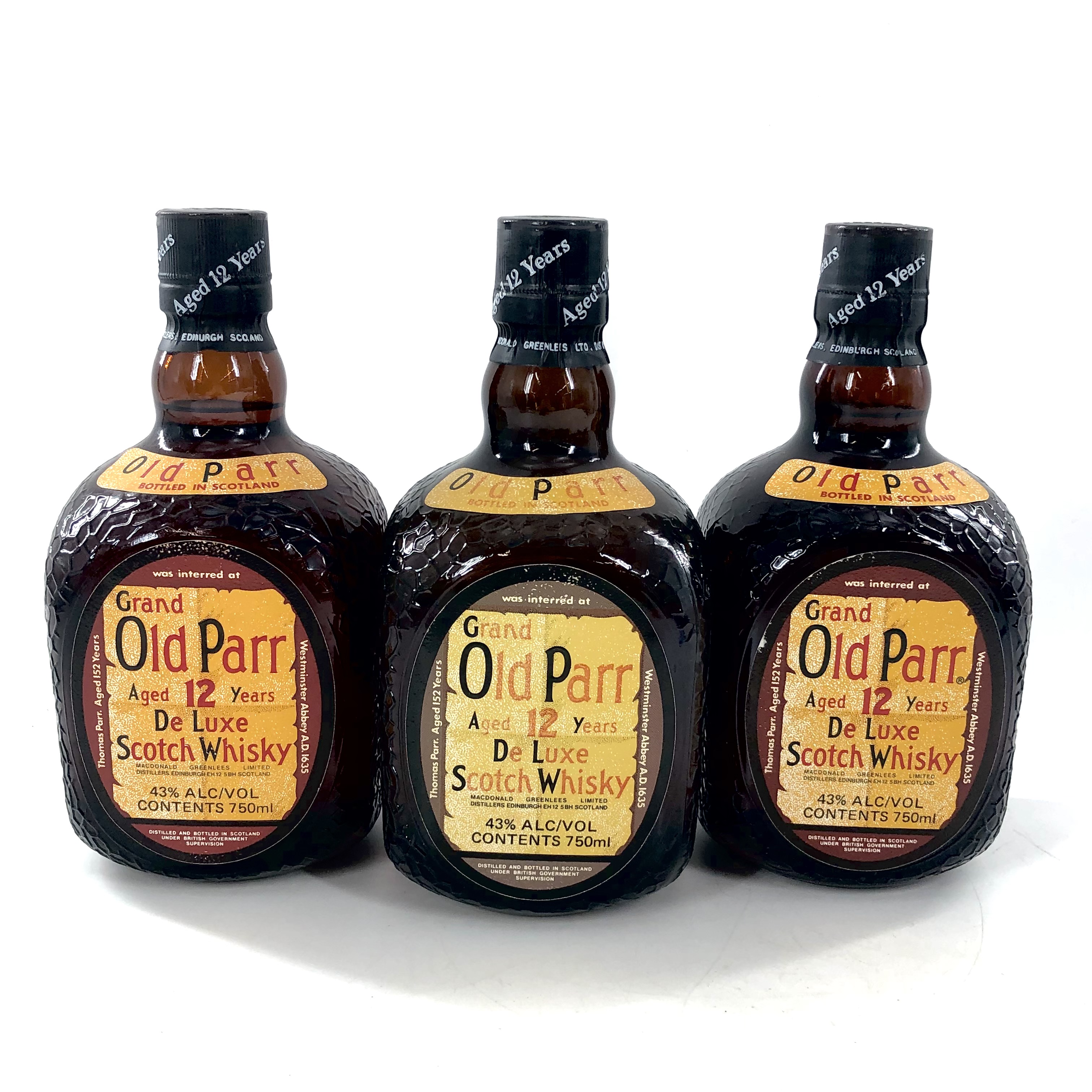 新品未開封 Old Parr 12年 スコッチウイスキー 3本セット
