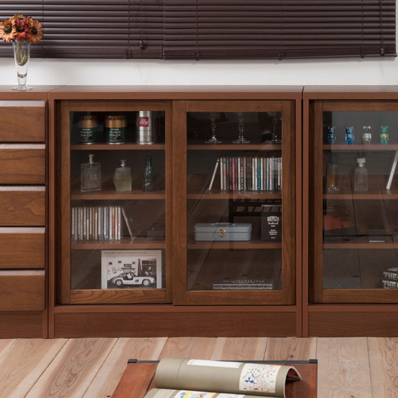 さやか 三陽家具工業 アドリア S-6 木製キャビネット 飾り棚 照明付き